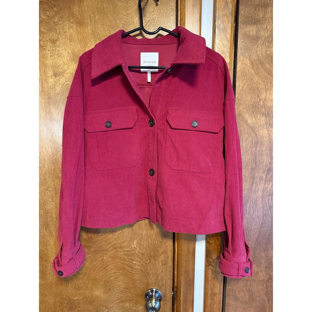 Women’s Avec Les Filles Cropped Corduroy Shacket Sz. Medium